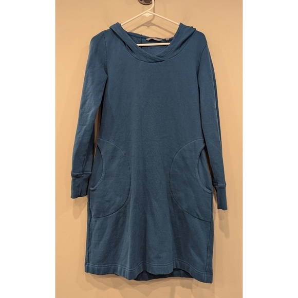 Horny Toad Dresspass II in Teal Hooded French Terry Dress Size Small - Picture 1 of 6